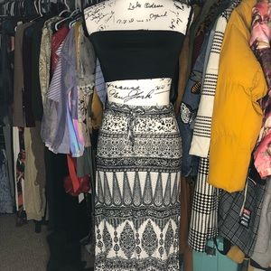 Black and White Skirt ONLY {TOP NOT FOR SALE}